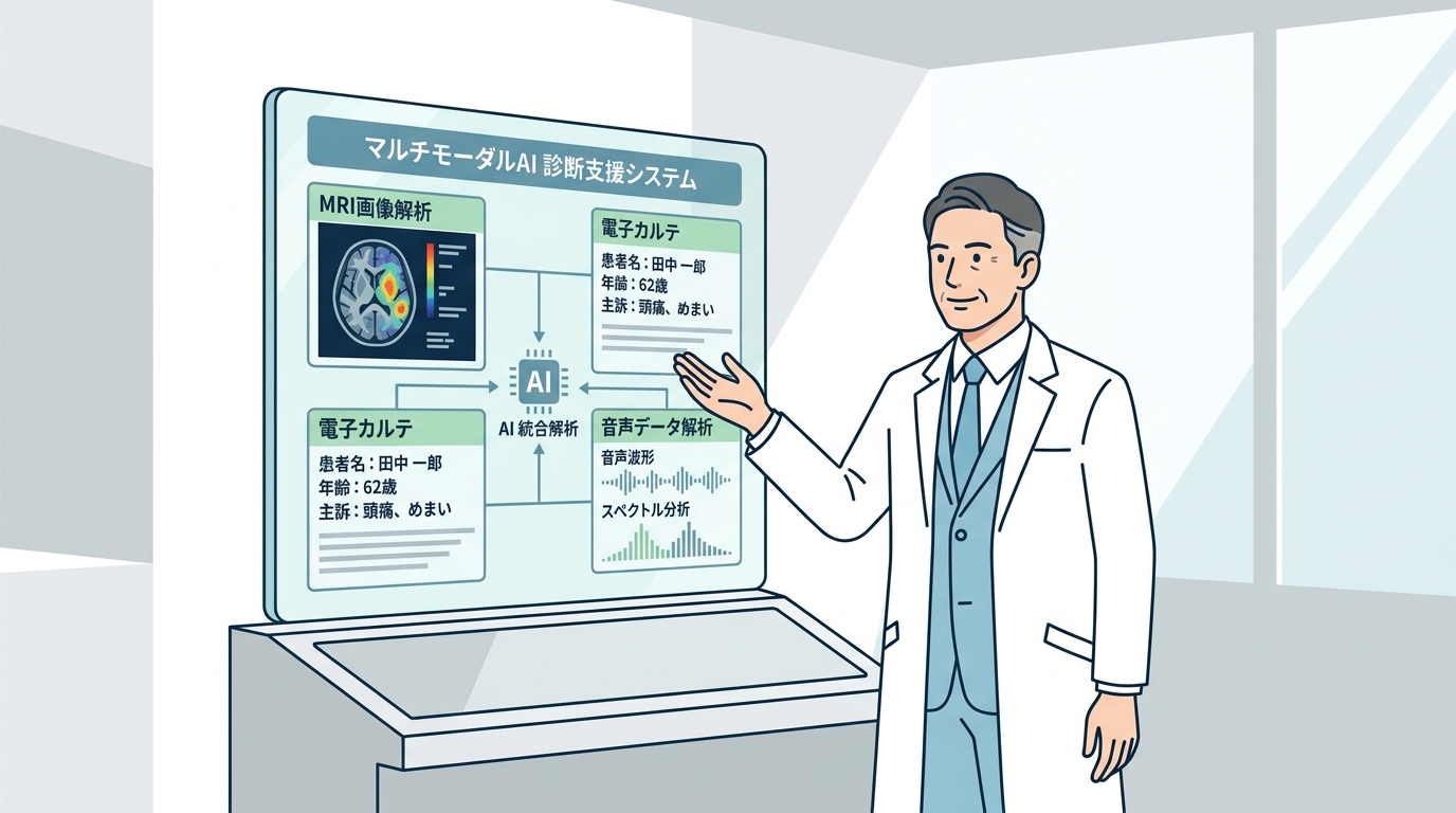 医療診断支援で画像と患者データを統合するマルチモーダルAIの活用事例